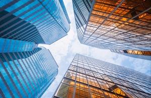 Corporate Buildings Stock Image